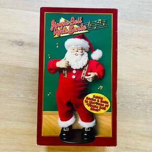 Vtg Jingle Bell Rock Santa 1998 First Edition Dancing w/ Box & Adapter - Works